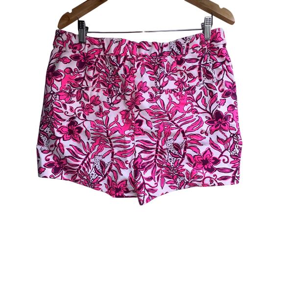 Lilly Pulitzer Elderflower Blossom Lil Escape Plan Shorts Women’s Size 16 NWT - Picture 2 of 8